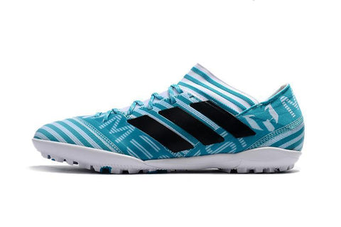 Image of Adidas Nemeziz Tango 17.3 Turf Soccer Cleats White Blue Black - KicksNatics