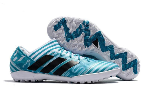 Image of Adidas Nemeziz Tango 17.3 Turf Soccer Cleats White Blue Black - KicksNatics