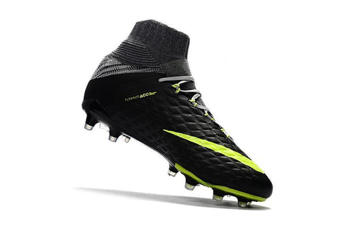 Image of Nike Hypervenom Phantom III DF FG Soccer Cleats Midnight Fog Black - KicksNatics