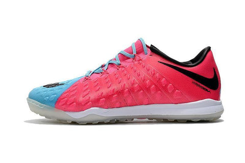 Image of Nike Hypervenom Phantom III Turf Soccer Cleats Pink Blue Black - KicksNatics