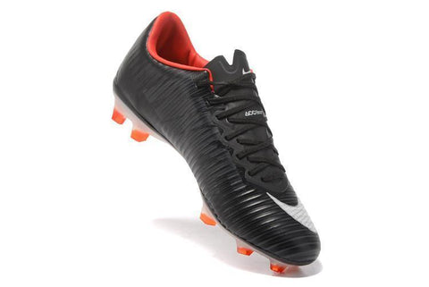 Image of Nike Mercurial Vapor XI FG Soccer Cleats Black White Red - KicksNatics