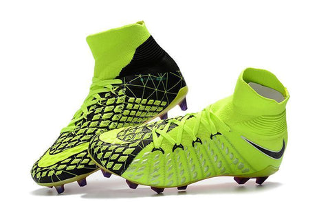 Image of Nike Hypervenom Phantom III EA Sports DF FG Soccer Cleats Green - KicksNatics