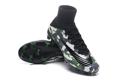 Image of Nike Mercurial Superfly V FG Soccer Cleats Military Camouflage Green - KicksNatics