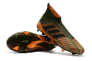 Adidas Predator 18+ FG Soccer Cleats Gold Army Green Black - KicksNatics