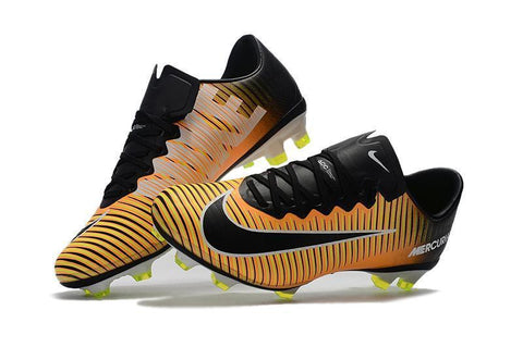 Image of Nike Mercurial Vapor XI FG Soccer Cleats Yellow Black - KicksNatics