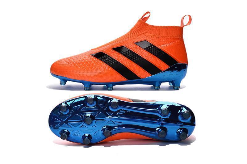 Adidas ACE 16+ Purecontrol FG/AG Soccer Cleats Dark Blue Orange Black kicksnatics Adidas ACE 16+ Purecontrol FG/AG Soccer Cleats Dark Blue Orange Black kicksnatics