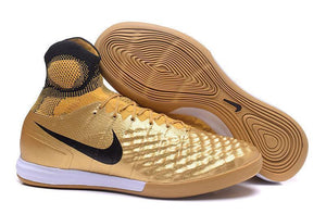 Nike MagistaX Proximo II IC Soccer Shoes Gold Black - KicksNatics