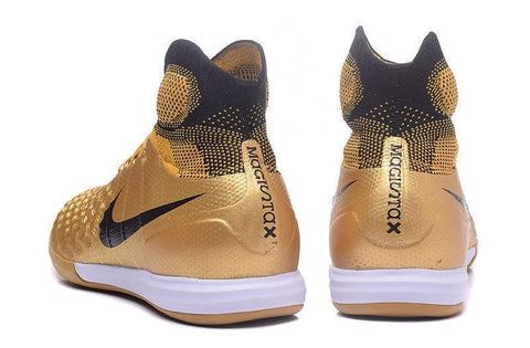 Image of Nike MagistaX Proximo II IC Soccer Shoes Gold Black - KicksNatics