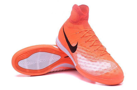 Image of Nike MagistaX Proximo II IC Soccer Shoes Orange White Black - KicksNatics