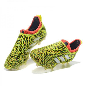 Adidas Glitch Skin 17 FG Soccer Shoes Fluorescent Green White Red - KicksNatics