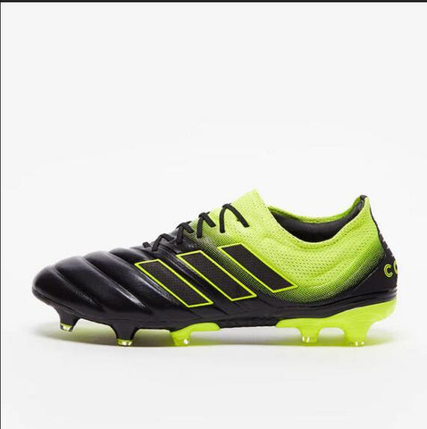 Image of Adidas Copa 19.1 FG Black Yellow Green - KicksNatics