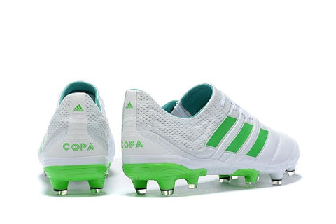 Image of Adidas Copa 19.1 FG White Green - KicksNatics