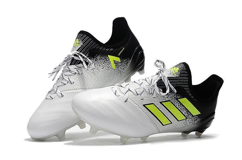 Adidas ACE Leather FG Soccer Cleats Fluorescent White kicksnatics