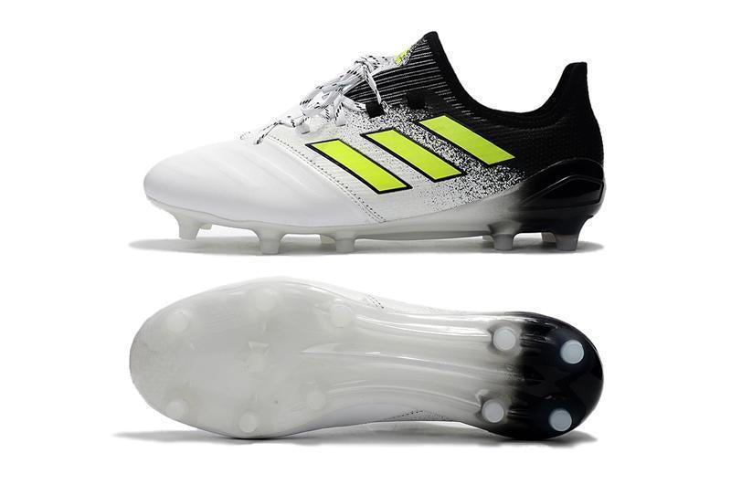 Adidas ACE 17.1 Leather FG Soccer Cleats Fluorescent Green White