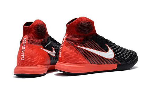 Image of Nike MagistaX Proximo II IC Soccer Shoes Black White Crimson - KicksNatics