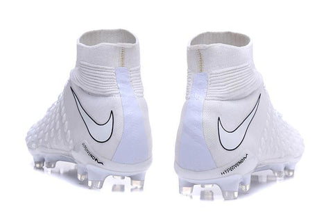 Image of Nike Hypervenom Phantom III DF FG Soccer Cleats All White - KicksNatics