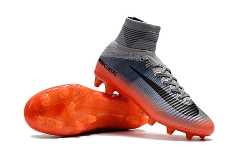 Image of Shoes Metallic Wolf Grey Nike Mercurial Superfly V Cr7 Fg Hematite Cool Grey