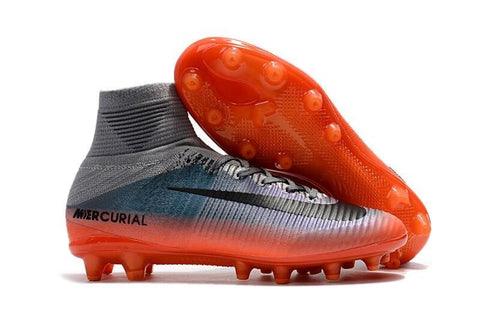 Image of Shoes Metallic Wolf Grey Nike Mercurial Superfly V Cr7 Fg Hematite Cool Grey
