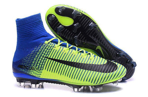 Nike Mercurial Superfly V FG Soccer Cleats Green Blue Black - KicksNatics