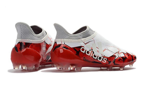 Image of Adidas X 17+ Purechaos FG Soccer Cleats White Solar Red - KicksNatics