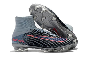 Nike Mercurial Superfly V FG Soccer Cleats Black Grey Chrome - KicksNatics