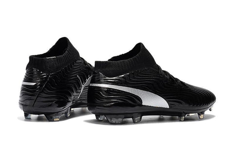 Image of PUMA ONE 18.1 FG Soccer Cleats Black Volt Silver