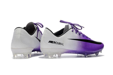 Image of Nike Mercurial Vapor XI FG Soccer Cleats Purple White - KicksNatics