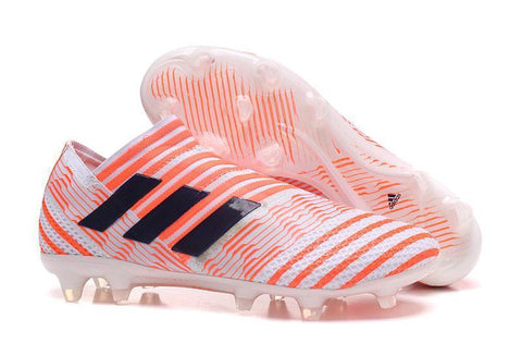 Image of Adidas Nemeziz Messi 17+ 360 Agility FG Soccer Cleats OrangeWhiteBlack - KicksNatics