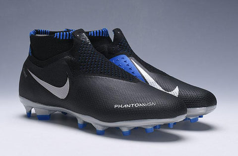 Image of Nike Phantom Vision Elite DF FG Black Silver Blue