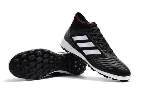 Image of Adidas Predator Tango 18.3 Turf Soccer Cleats All Black White - KicksNatics