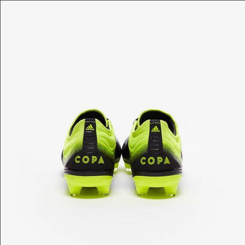 Image of Adidas Copa 19.1 FG Black Yellow Green - KicksNatics