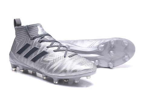 Image of Adidas ACE 17.1 Magnetic Control FG Soccer Cleats Silver Metallic - KicksNatics