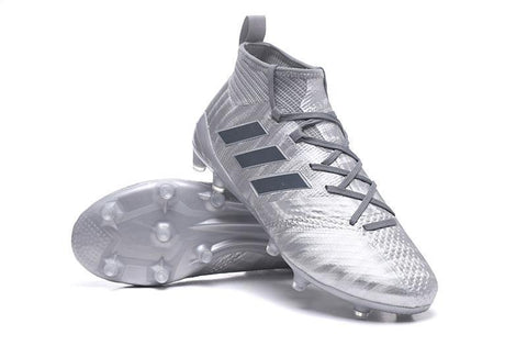 Image of Adidas ACE 17.1 Magnetic Control FG Soccer Cleats Silver Metallic - KicksNatics