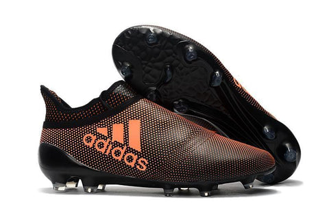 Image of Adidas X 17+ Purechaos FG Soccer Cleats Orange Black - KicksNatics