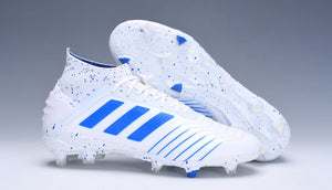 Adidas Predator 19.1 FG White Blue - KicksNatics