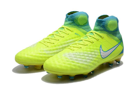 Image of Nike Magista Obra II FG Light Green & Blue - KicksNatics