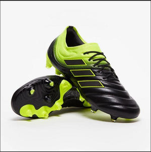 Adidas Copa 19.1 FG Black Yellow Green - KicksNatics