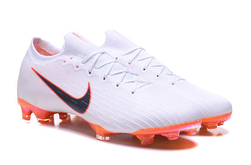 Nike Mercurial Vapor XII Elite FG whitemetal greyorange – kicksnatics