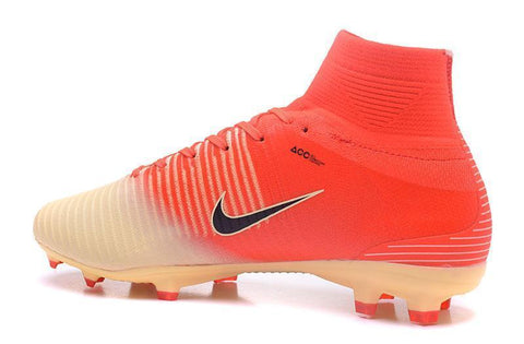 Image of Nike Mercurial Superfly V FG Soccer Cleats Red Yellow Gold - KicksNatics