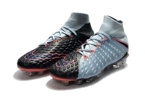 Nike Hypervenom Phantom III DF FG Soccer Cleats Black Pink Army Blue - KicksNatics