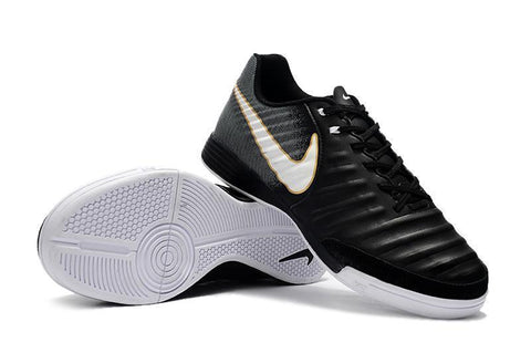 Image of Nike TiempoX Ligera IV IC Indoor Soccer Shoes CY0037 Black/White/Black - KicksNatics