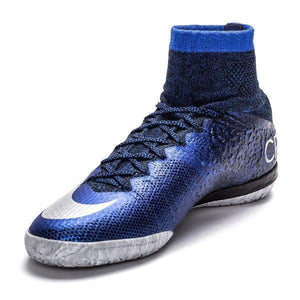 Nike MercurialX Proximo CR7 IC Soccer Shoes Royal Blue Metallic Silver