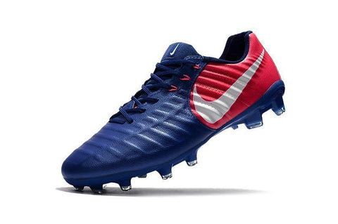 Image of Nike Tiempo Legend VII FG Soccer Cleats Blue Pink White - KicksNatics