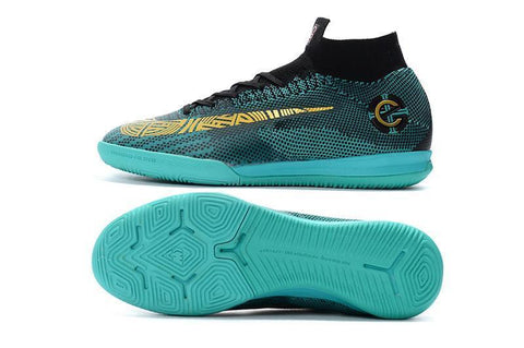 Image of Nike Mercurial SuperflyX VI Elite CR7 IC Soccer Cleats Clear Jade - KicksNatics