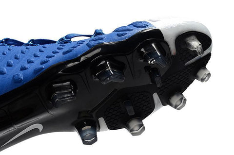 Image of Nike Hypervenom Phantom III DF FG Soccer Cleats Blue White Red - KicksNatics