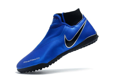 Image of Nike Phantom Vision Elite TF Nike Turf Blue Silver Black - KicksNatics