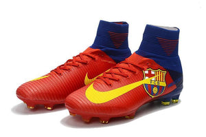 Nike Mercurial Superfly V Barcelona FG Soccer Cleats Red Blue Yellow