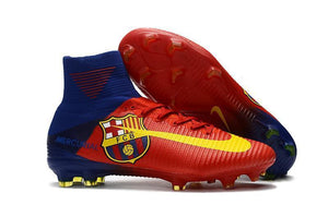 Nike Mercurial Superfly V Barcelona FG Soccer Cleats Red Blue Yellow - KicksNatics