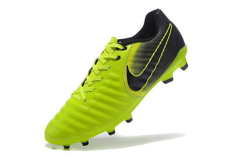 Image of Nike Tiempo Legend VII FG Soccer Cleats Green Black - KicksNatics