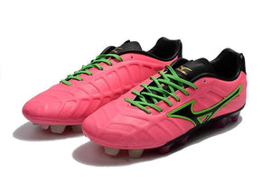 Mizuno Rebula V1 FG Soccer Cleats Pink Black Green